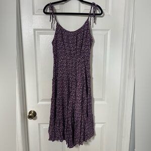 Storia Purple Floral Maxi Wide Leg Jumper